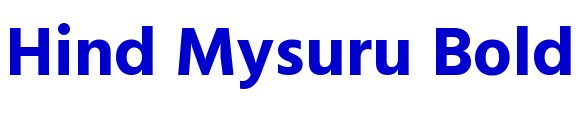 Hind Mysuru Bold fuente